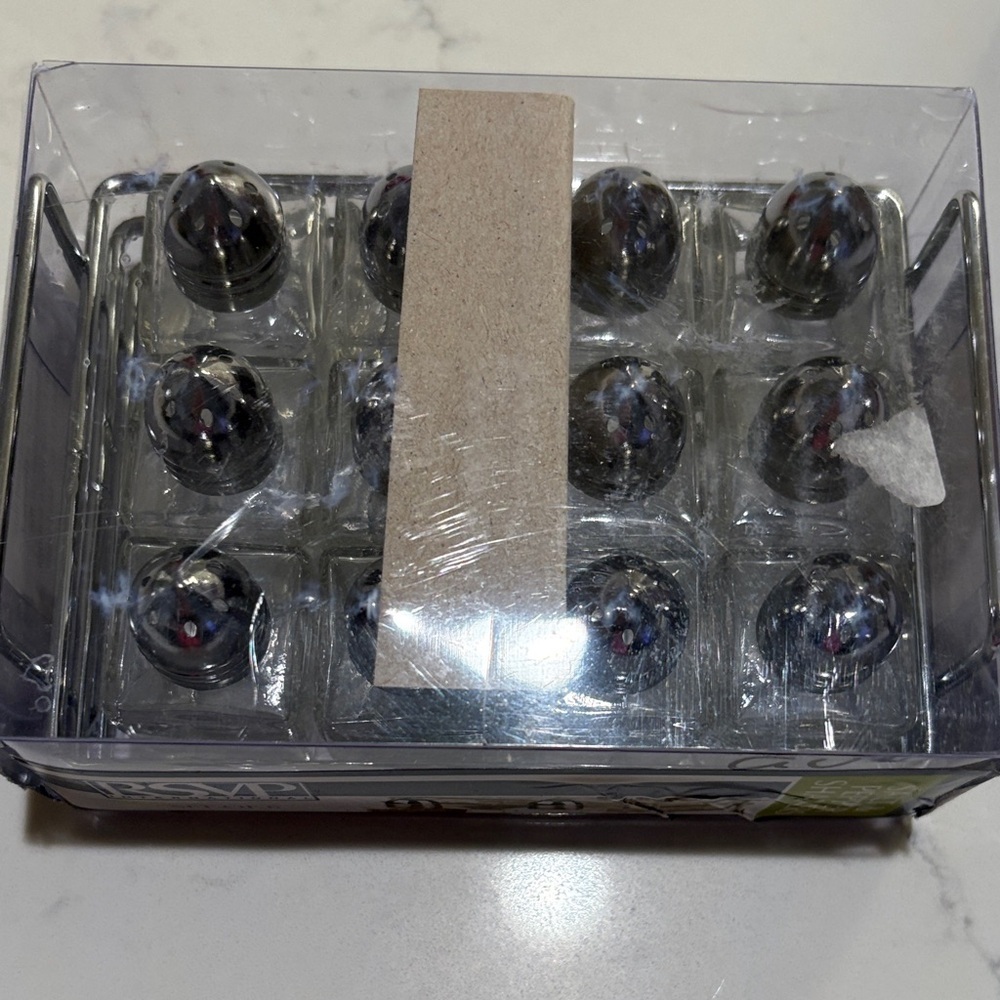 RSVP Silver Square -Shaped Shakers Set